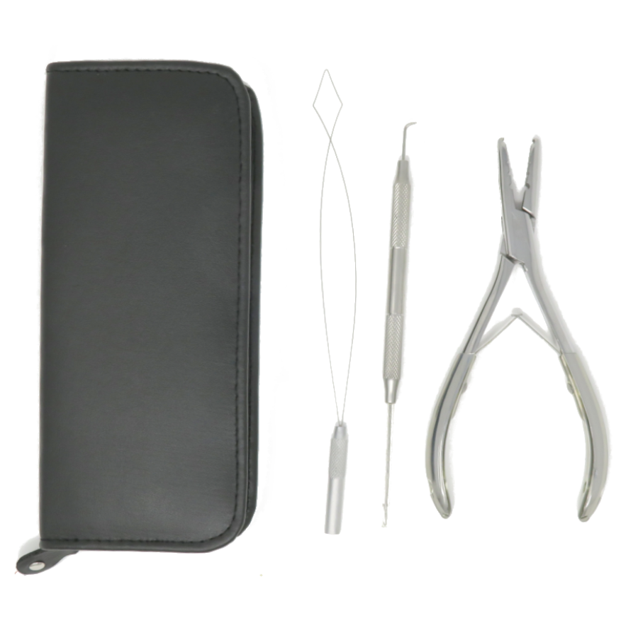 I-Tip Extension Tool Kit - 4-hole-Pliers with Pulling Loop & Dual Function  needle • Mari Ari Wigs and Hair Extensions - Shop Online