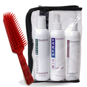 Care Kit for Synthetic Hair Wigs & Hairpieces w Brush